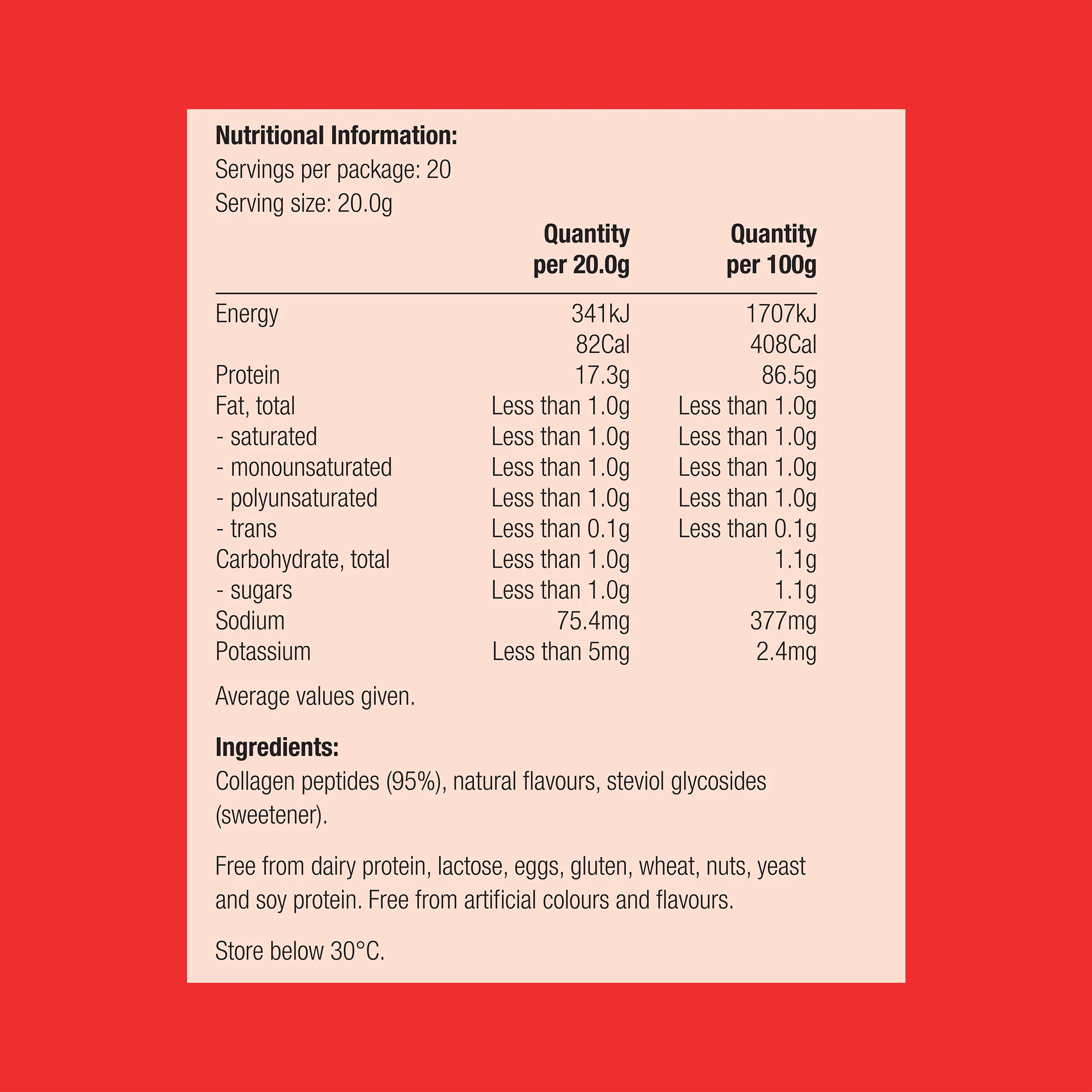 BioPure Collagen Protein Neutral 400g Powder - Image 3