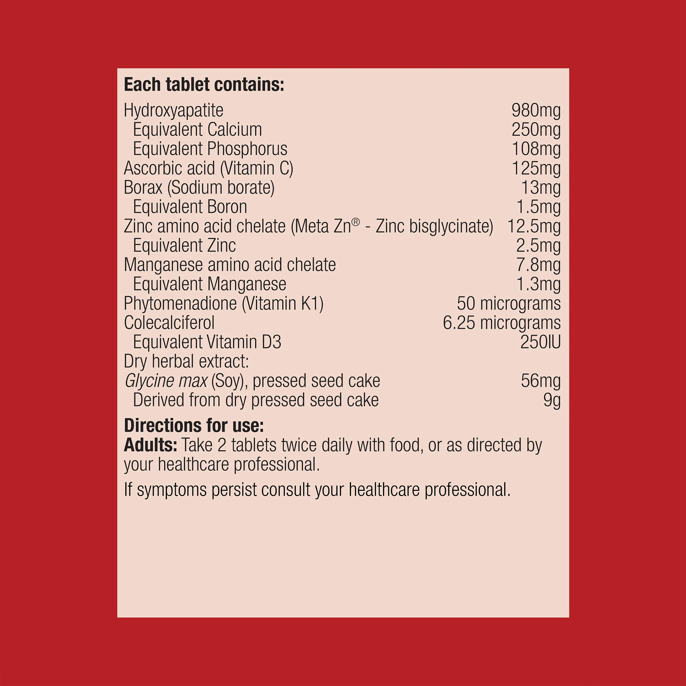 Calcitite Osteo 120 Tablets - Image 2