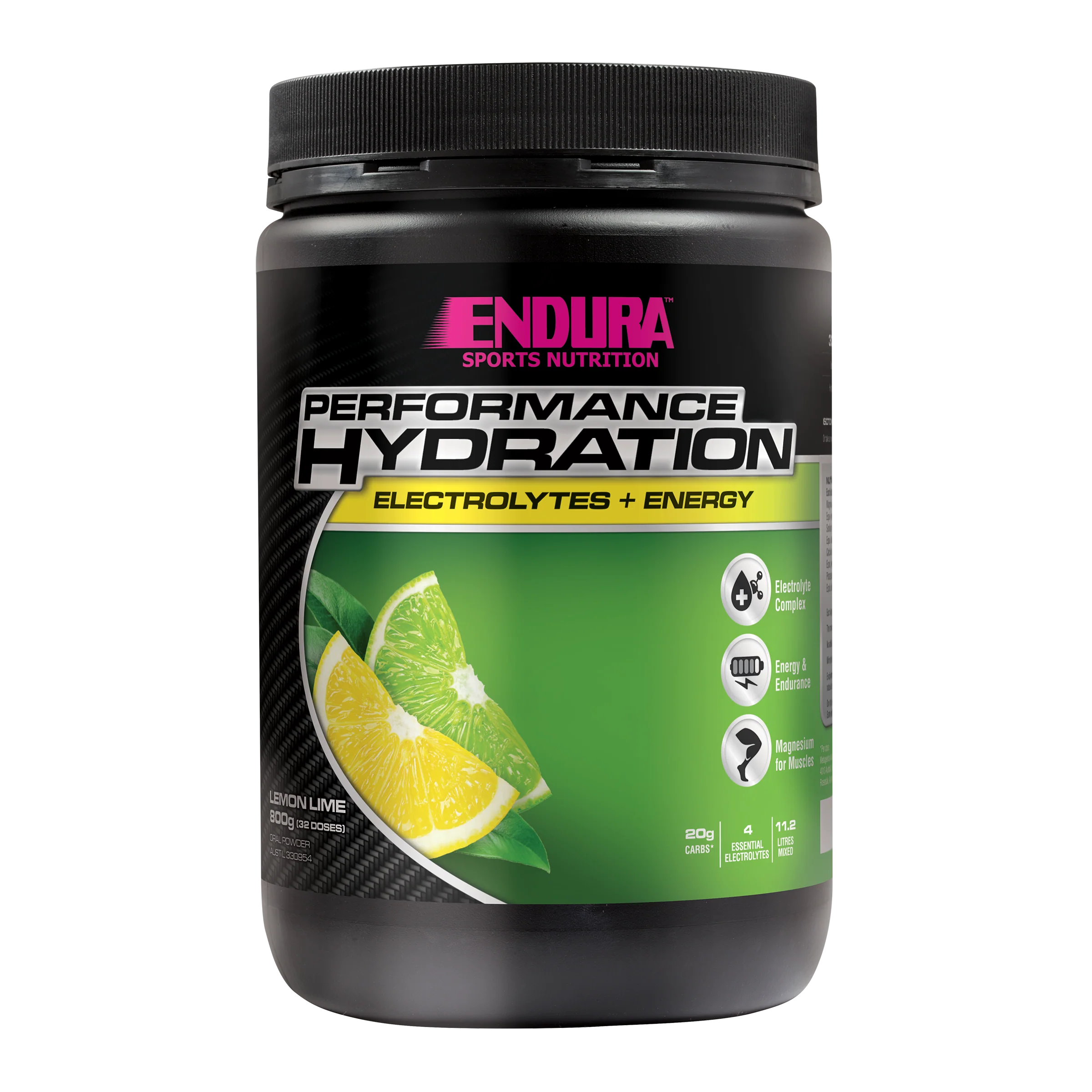 Performance Hydration Lemon Lime 800g Powder