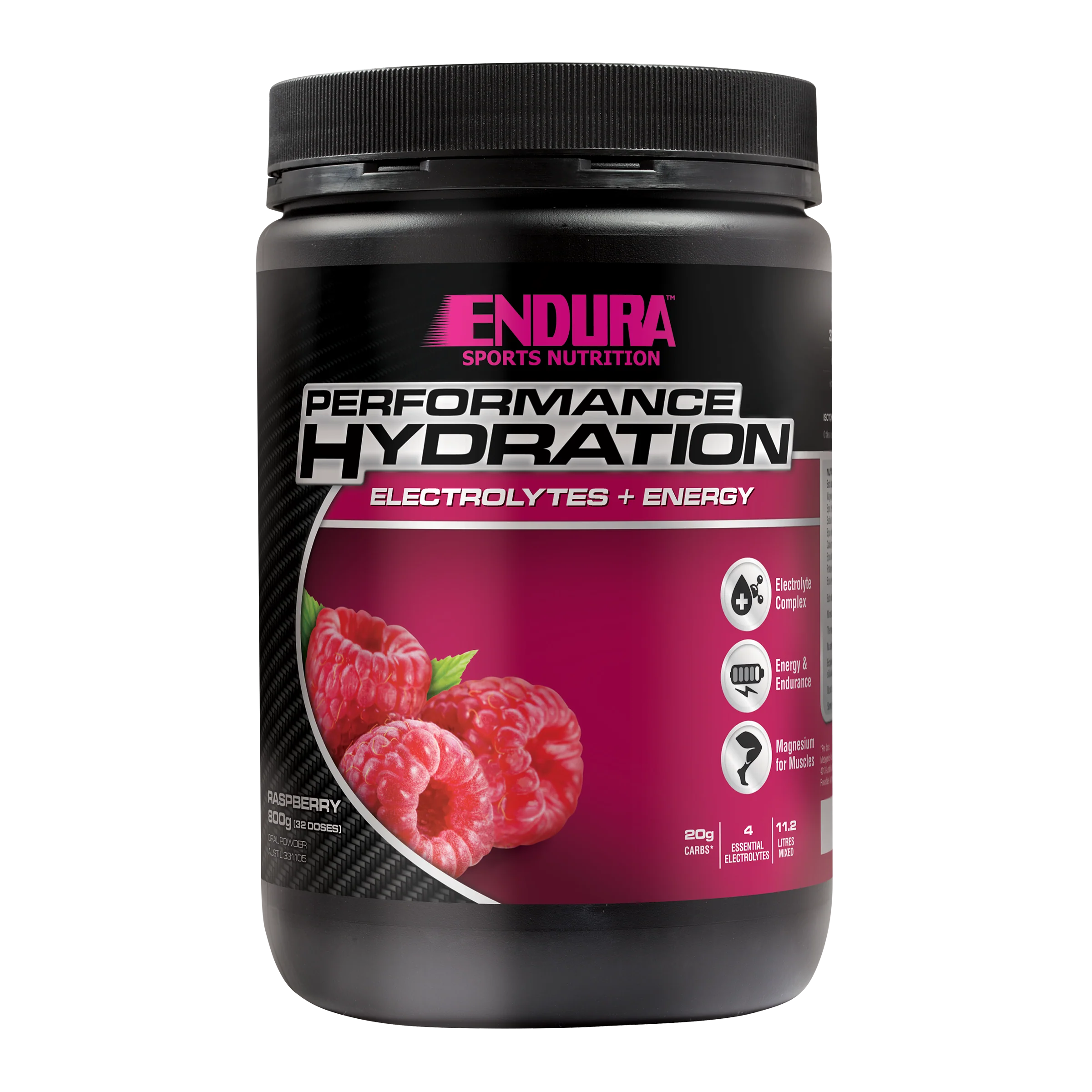 Performance Hydration Raspberry 800g Powder