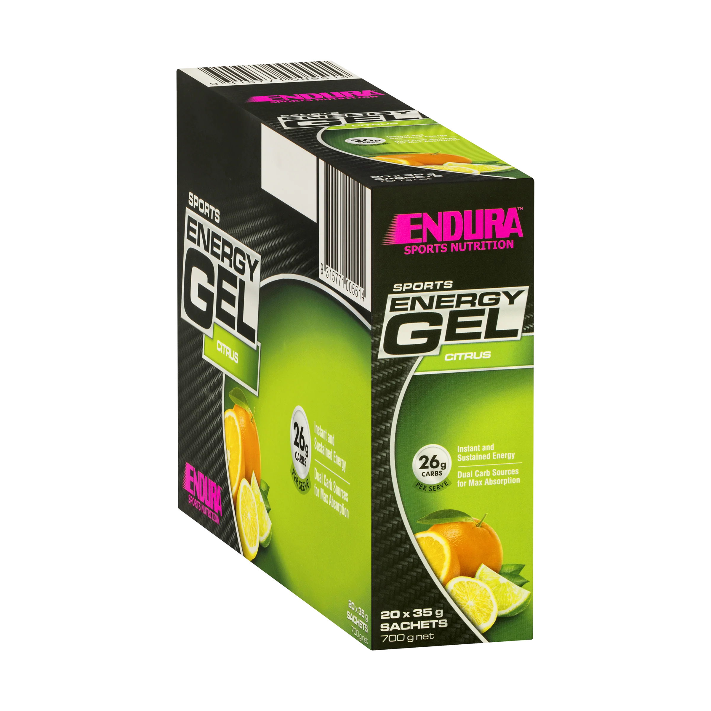 Sports Energy Gel Citrus 35g (20 Pack) - Image 2