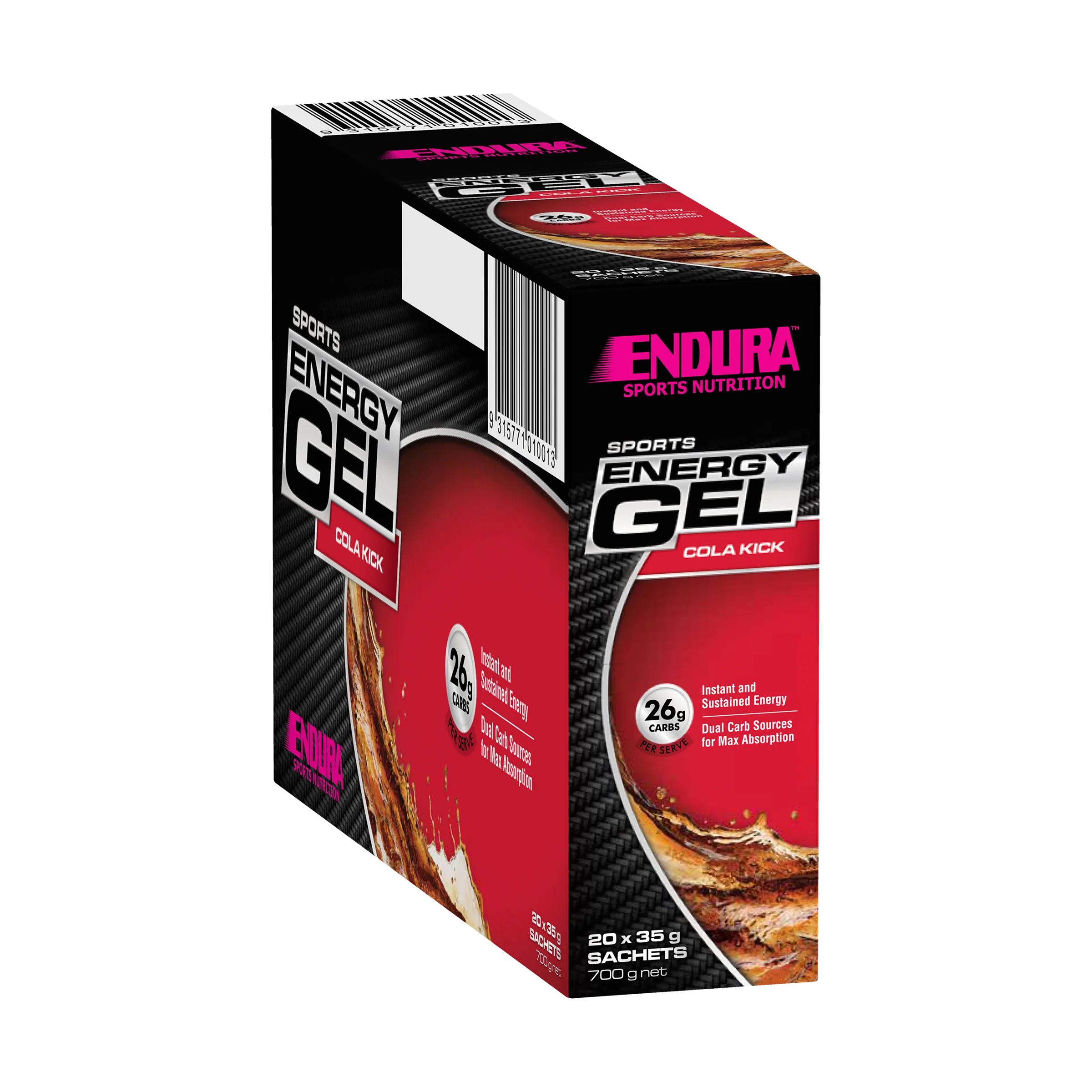 Sports Energy Gel Cola 35g Gel (20 Pack) - Image 2