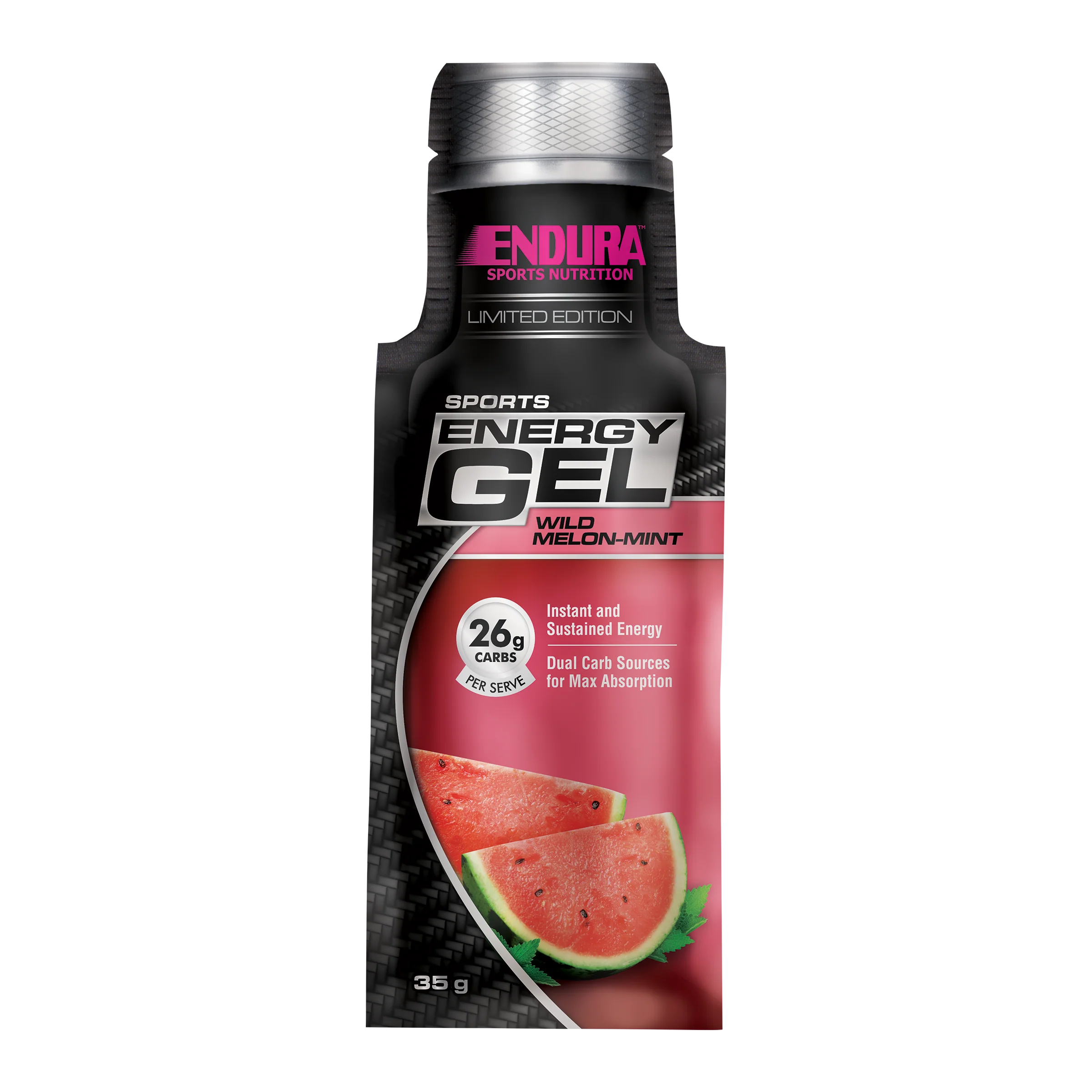 Sports Energy Gel Wild Melon Mint 35g Gel (20 Pack)