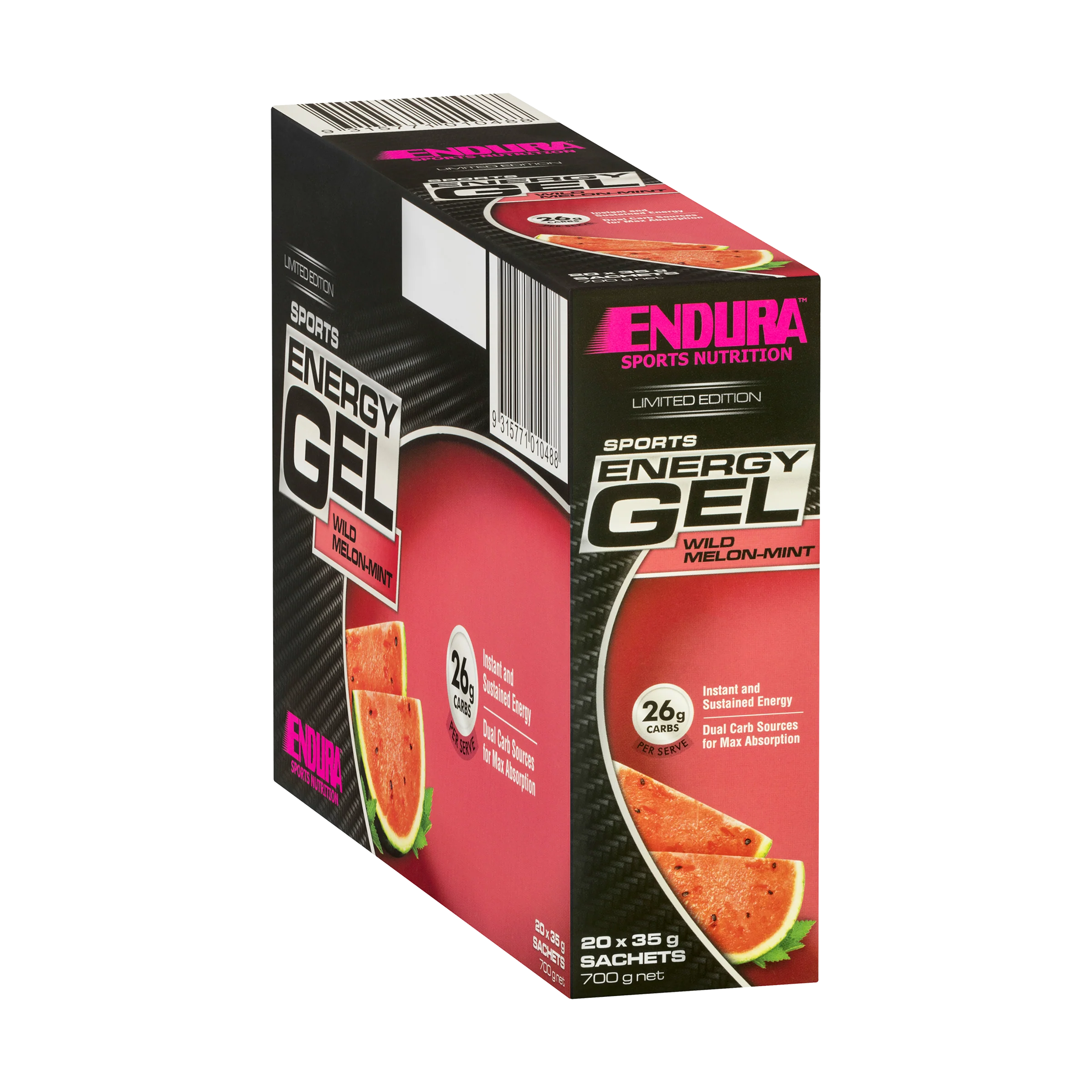 Sports Energy Gel Wild Melon Mint 35g Gel (20 Pack) - Image 2