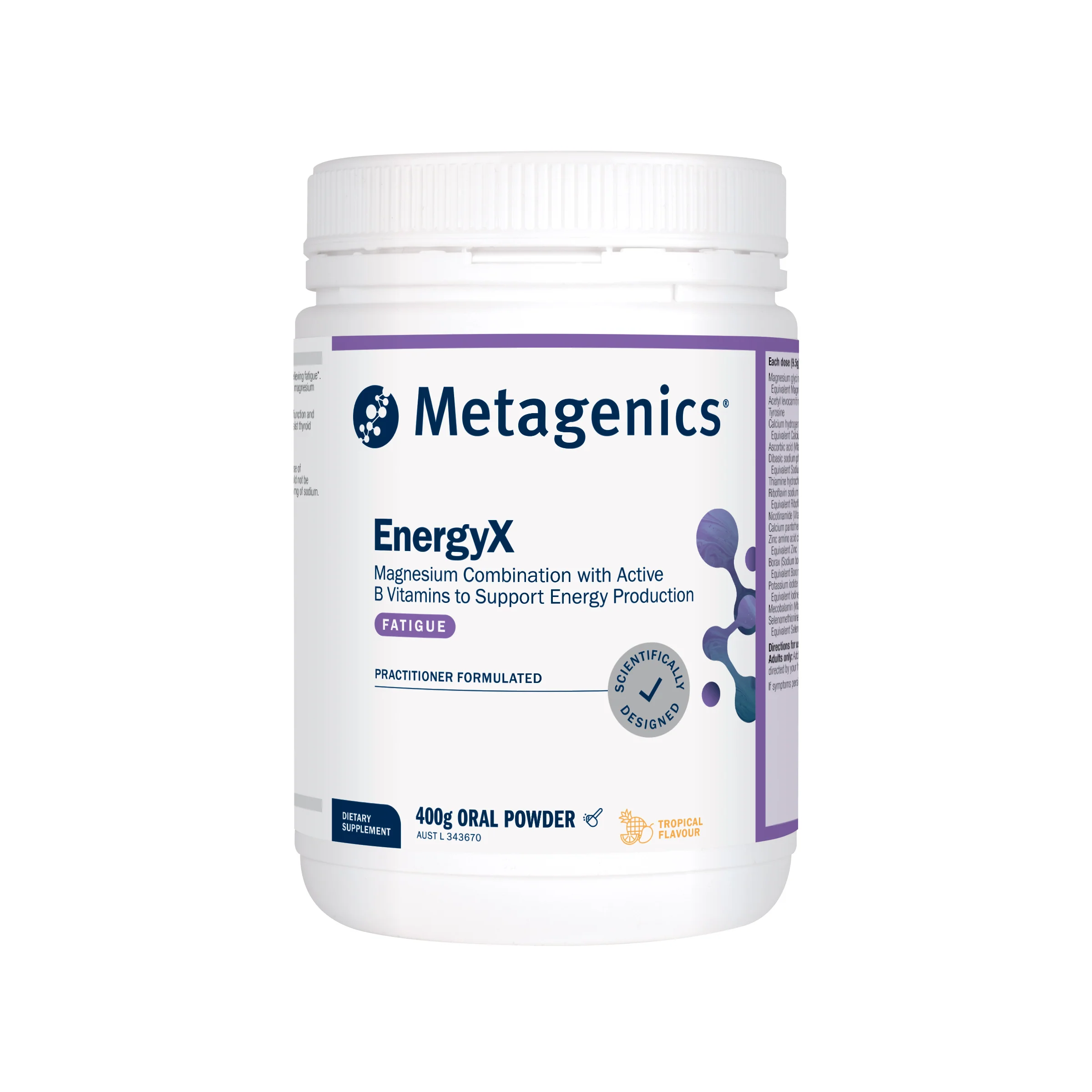 EnergyX Tropical Magnesium Powder 400g