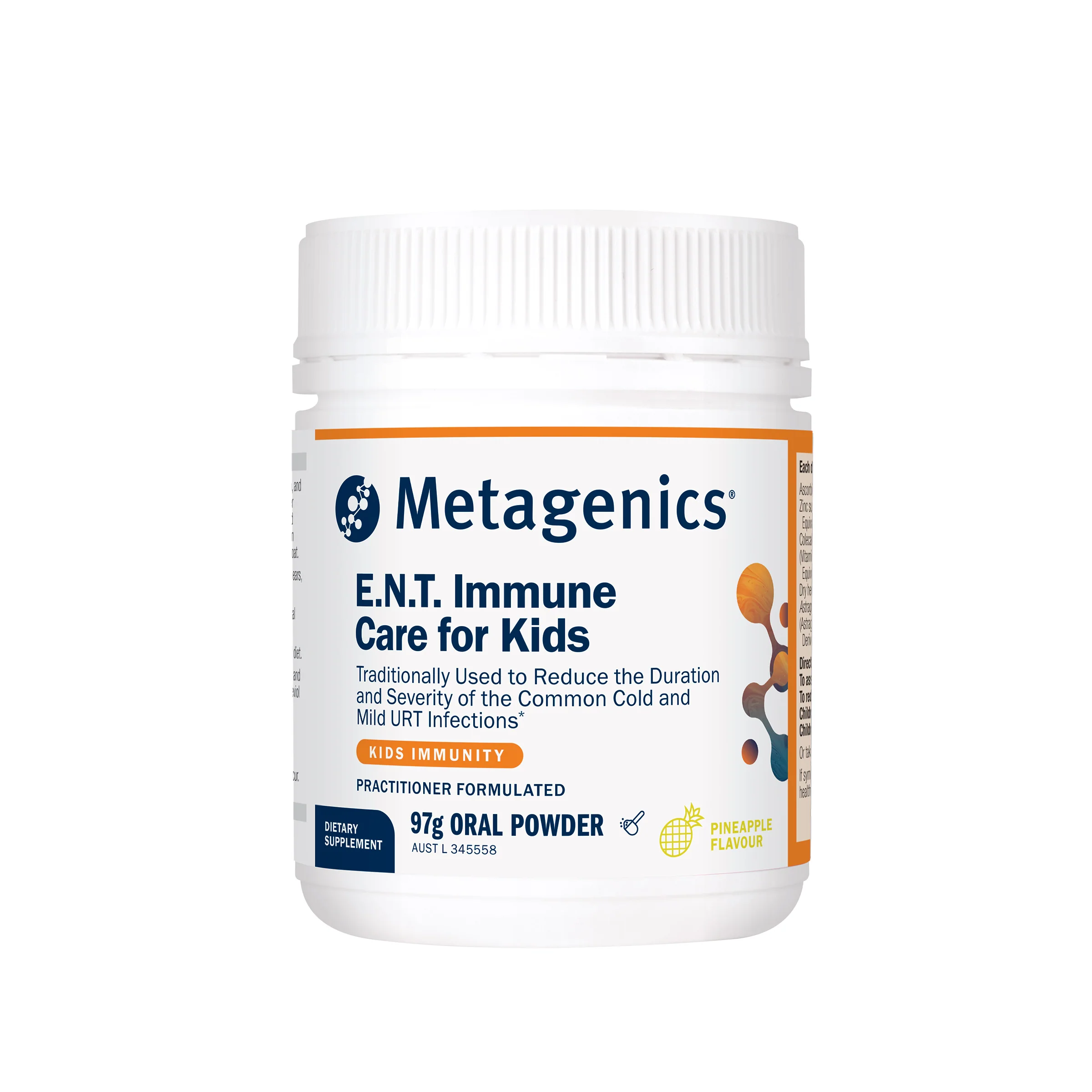 E.N.T Immune Care for Kids Pineapple 97g Powder