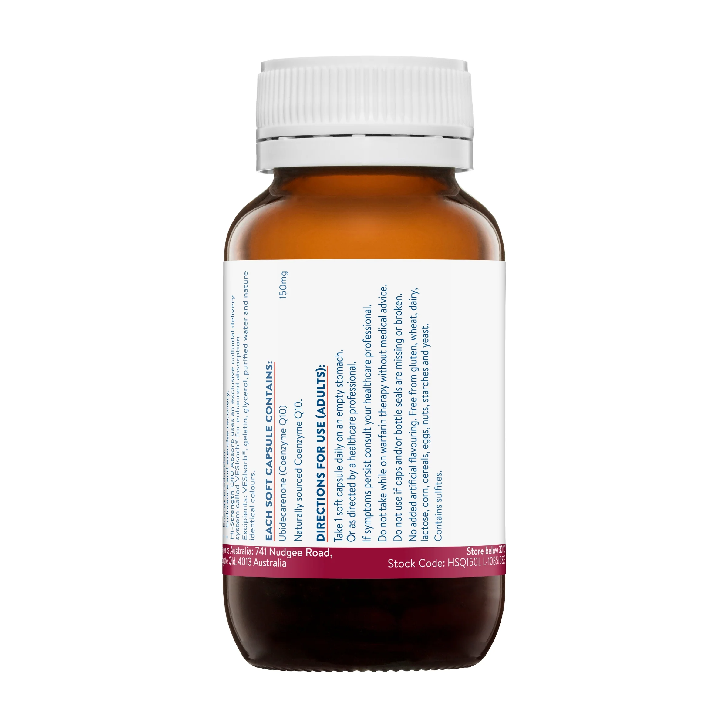 Hi-Strength Q10 Absorb 150mg 60 Capsules - Image 3