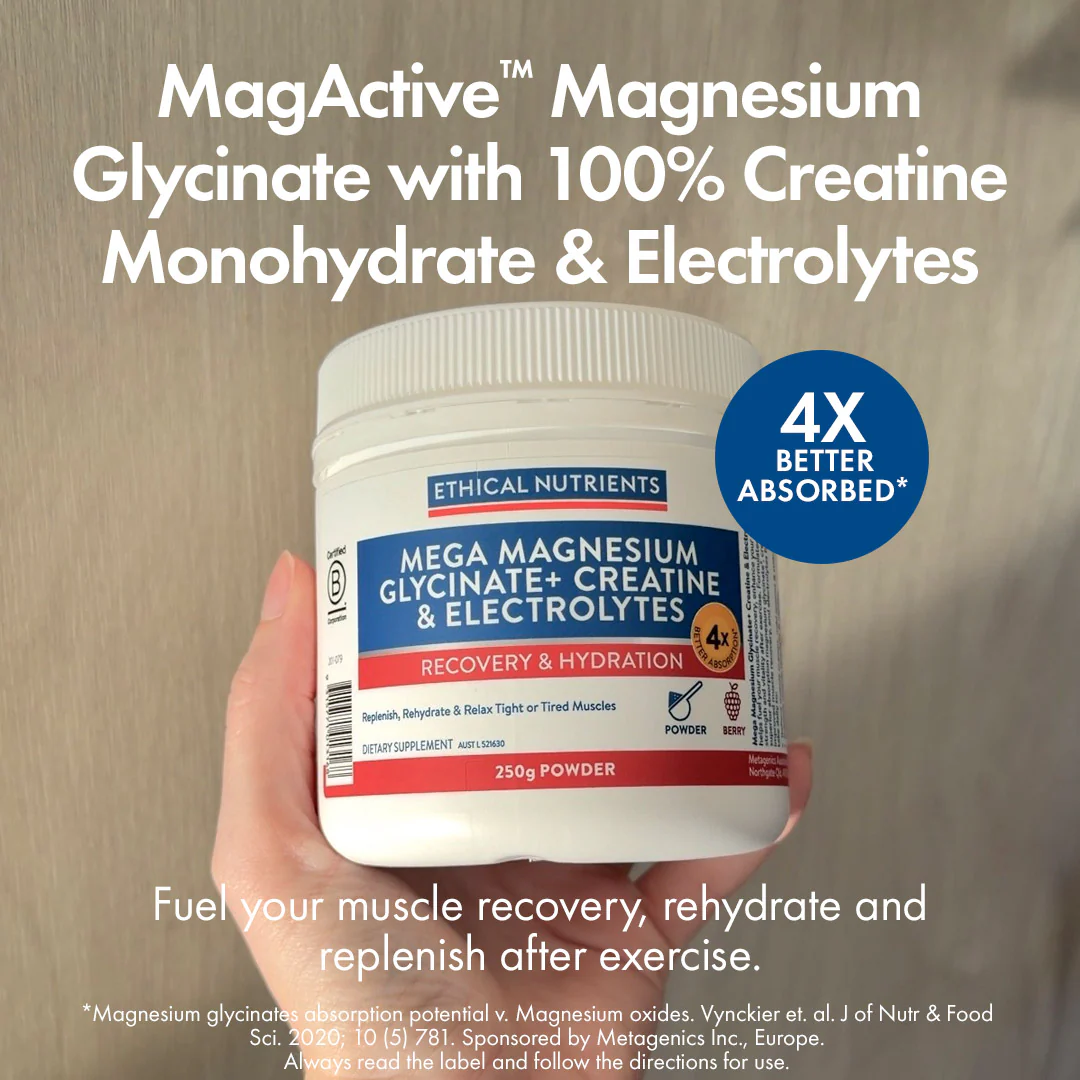 Mega Magnesium Glycinate+ Creatine & Electrolytes 250g Powder - Image 2