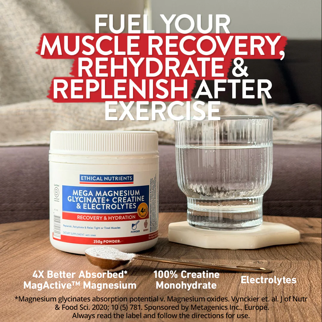 Mega Magnesium Glycinate+ Creatine & Electrolytes 250g Powder - Image 4