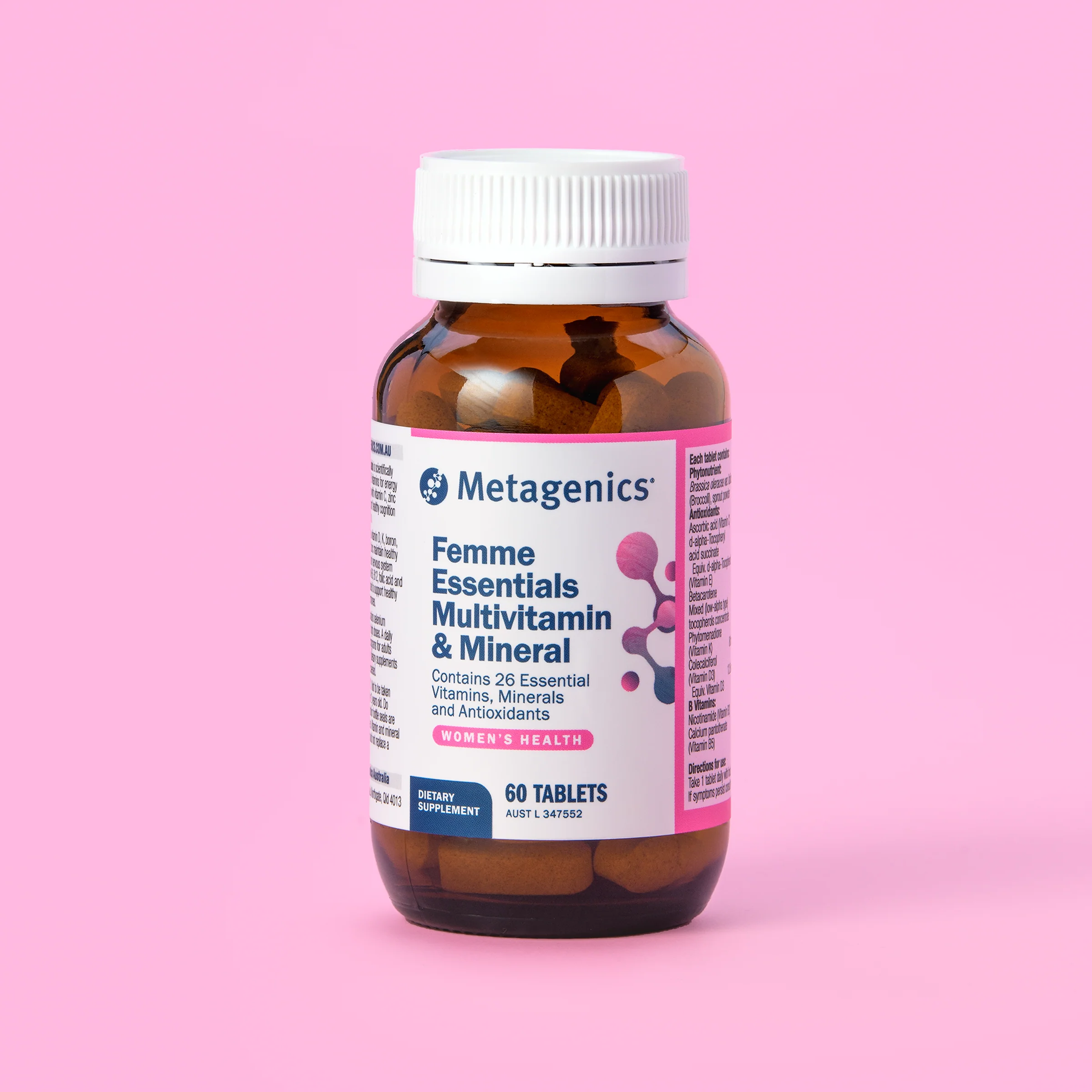 Femme Essentials Multivitamin & Mineral 60 Tablets - Image 3