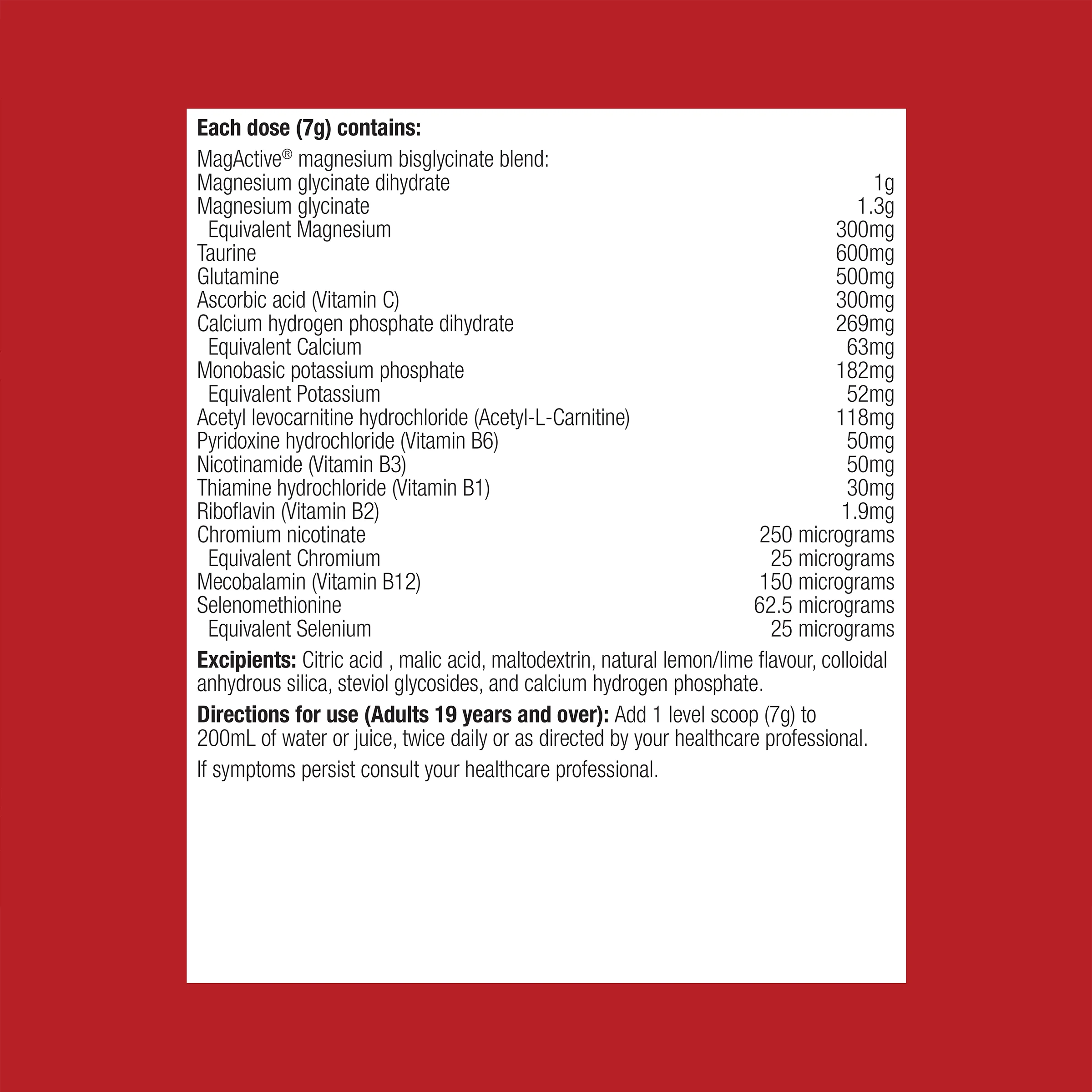 Fibroplex Plus Lemon Lime Magnesium Powder 210g - Image 2