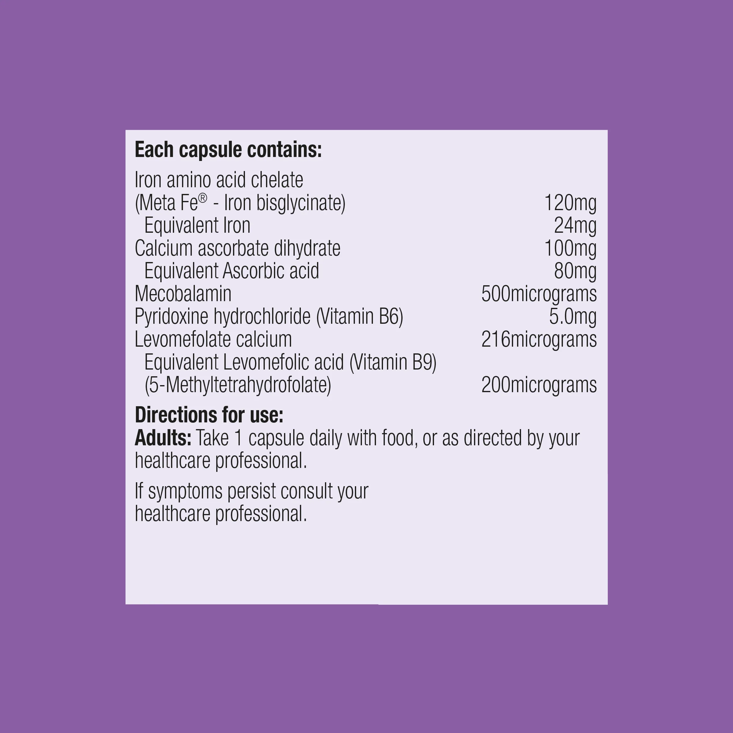 Hemagenics Iron Advanced 30 Capsules - Image 7