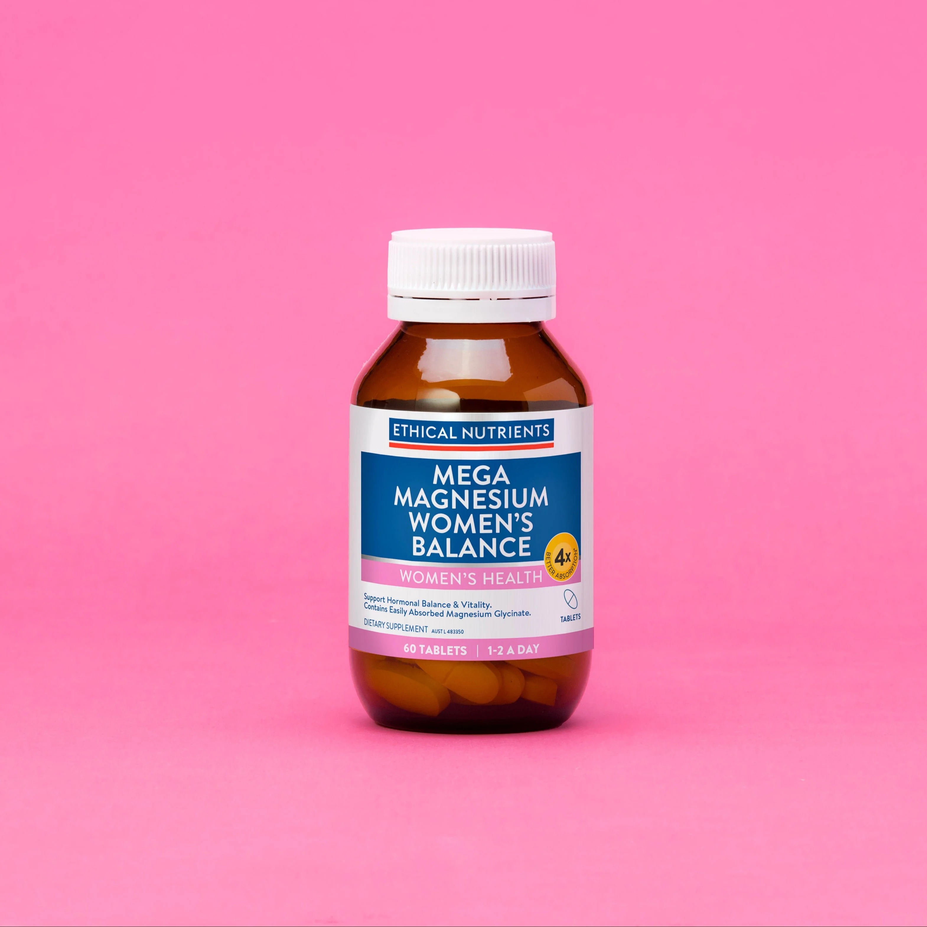 Mega Magnesium Women's Balance 60 Tablets 2 Pack - Image 3
