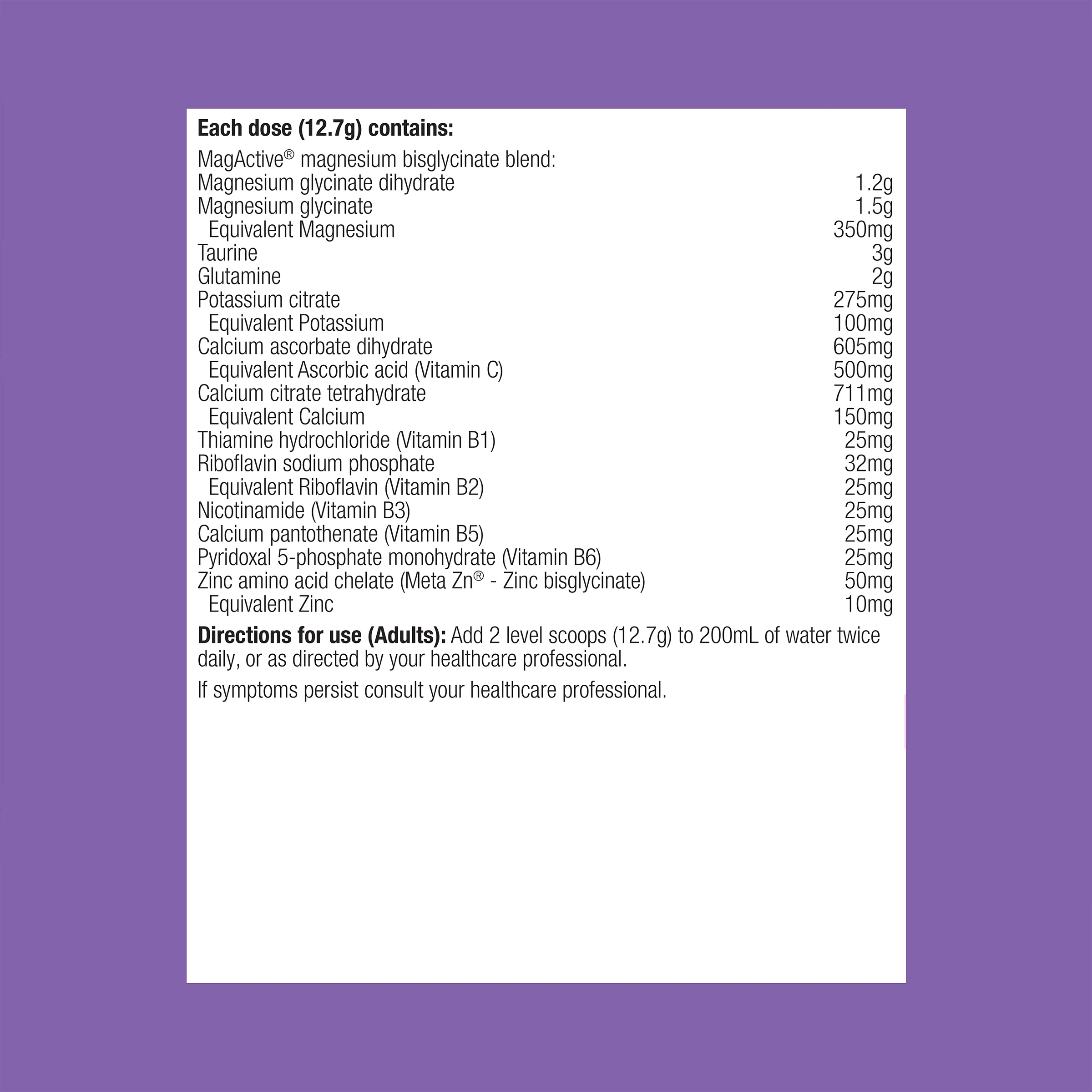 MetaRelax Raspberry Magnesium Powder 241g - Image 8