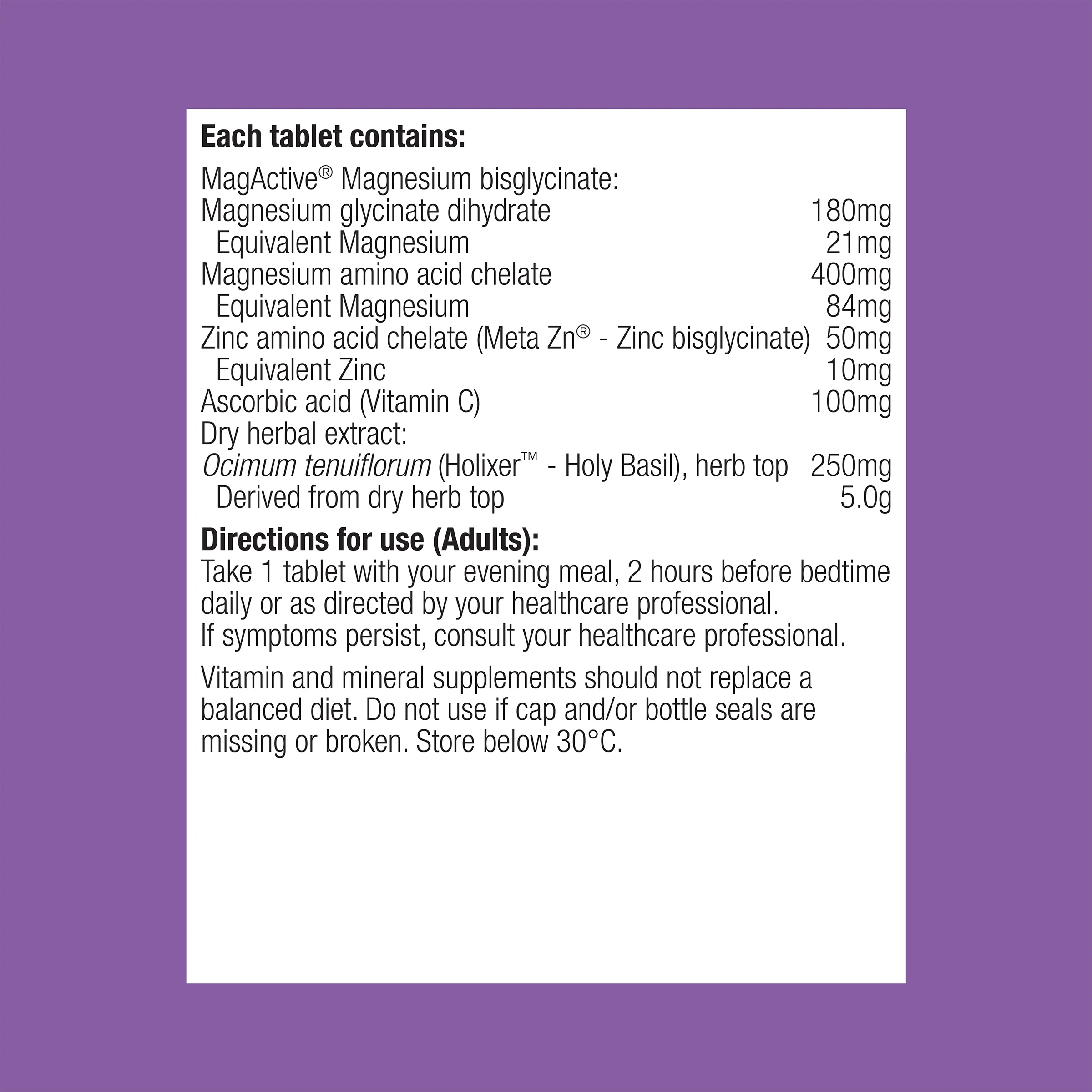 MetaRelax Recharge Overnight 60 Tablets - Image 2