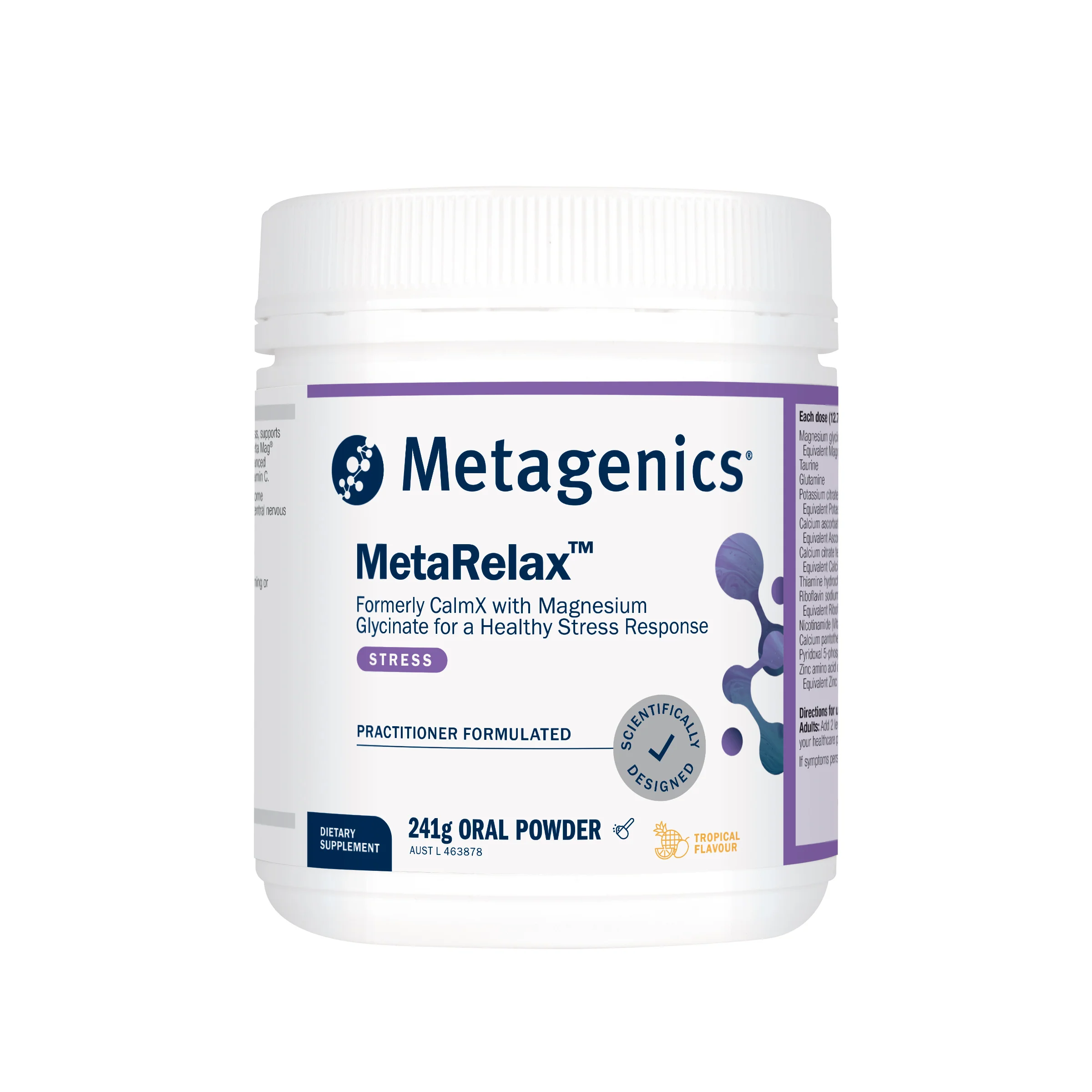MetaRelax Tropical Magnesium Powder 241g - Image 4
