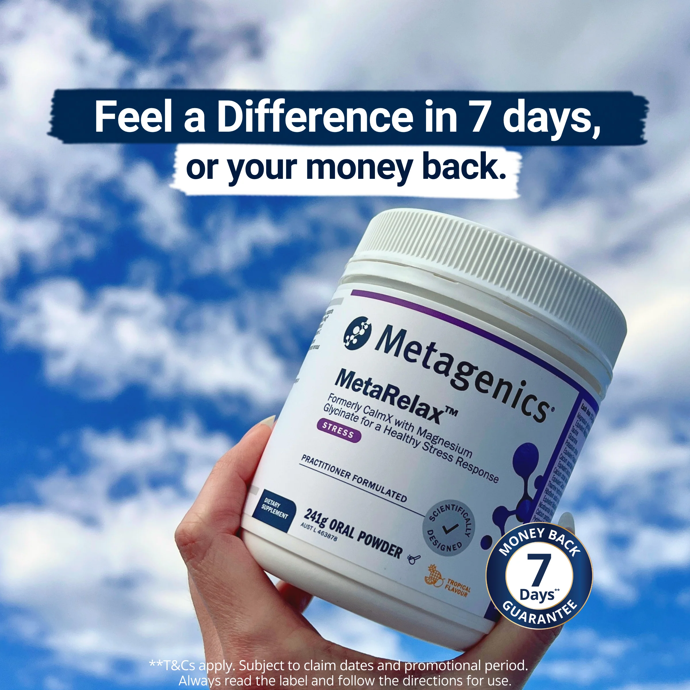 MetaRelax Tropical Magnesium Powder 482g - Image 2