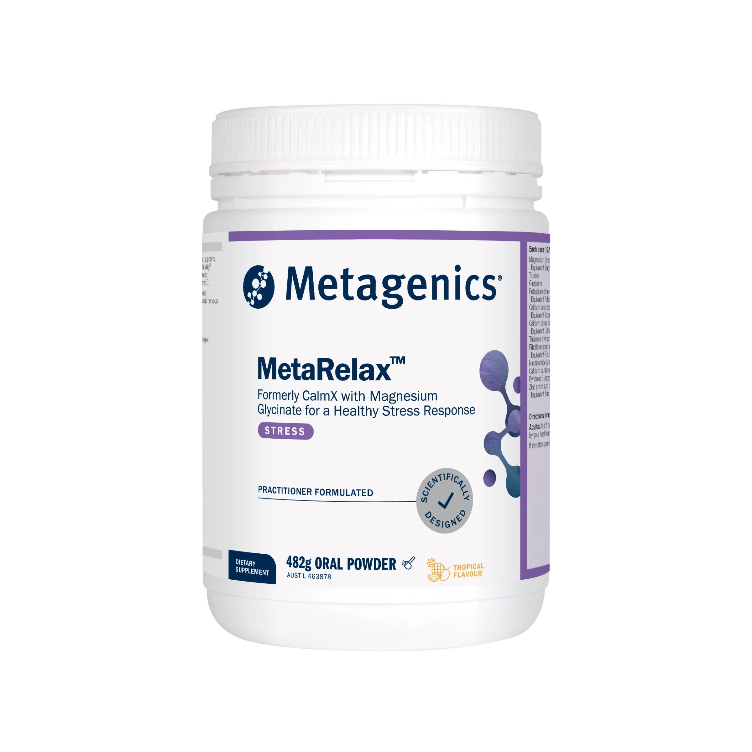 MetaRelax Tropical Magnesium Powder 482g - Image 4