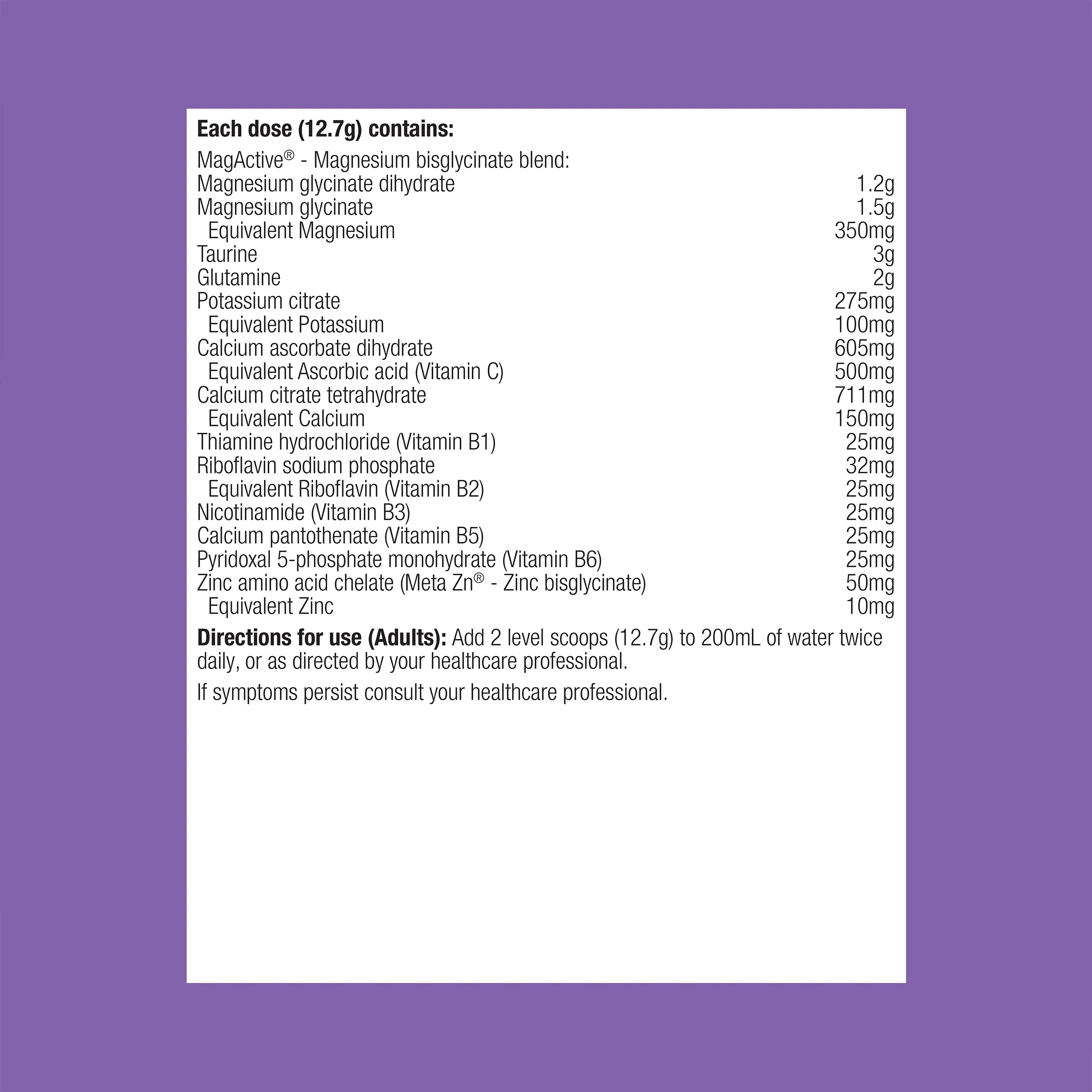 MetaRelax Tropical Magnesium Powder 482g - Image 8