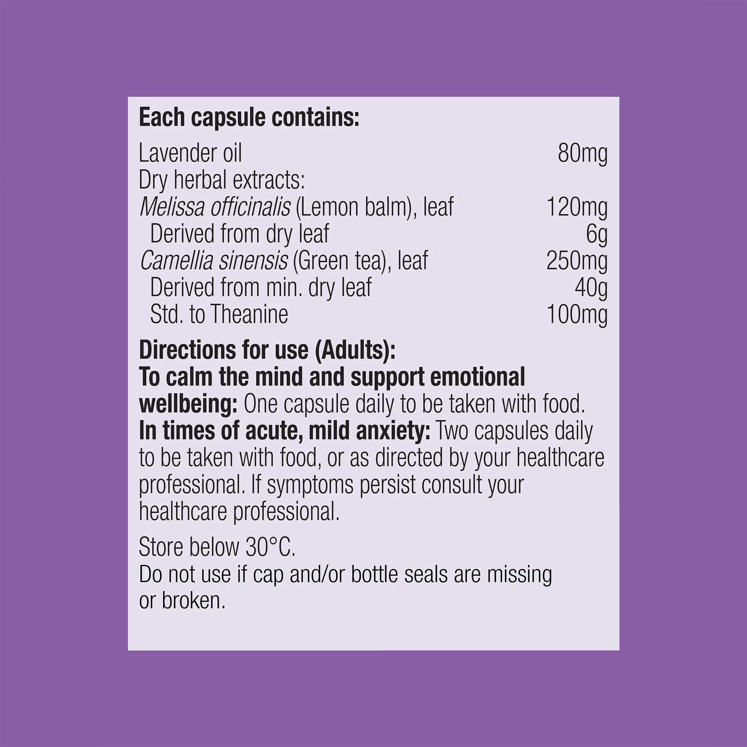 NeuroCalm Soothe 30 Capsules - Image 6