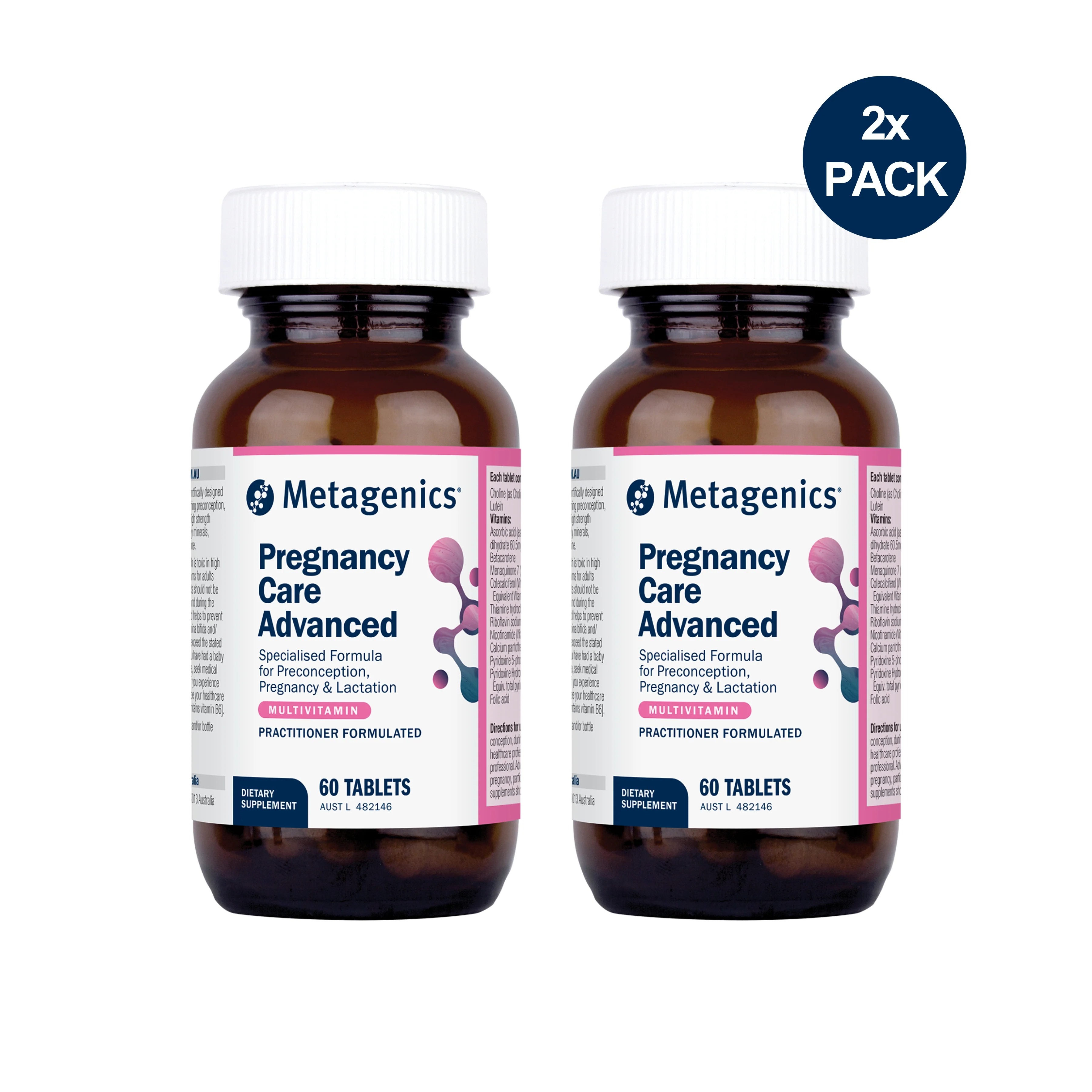 Pregnancy Care Advanced Multivitamin 60 Tablets 2-Pack