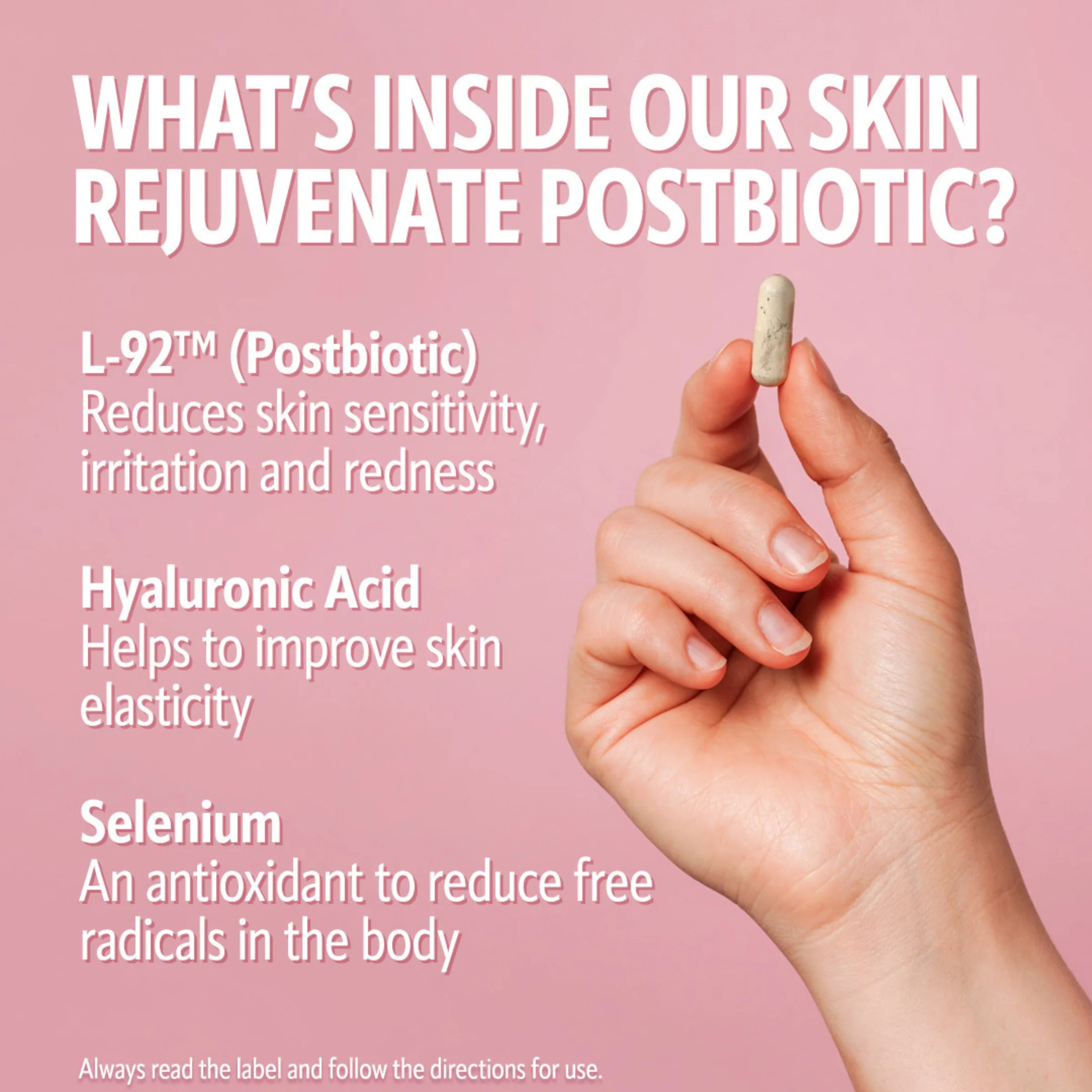 Skin Rejuvenate Postbiotic 28 Capsules - Image 3
