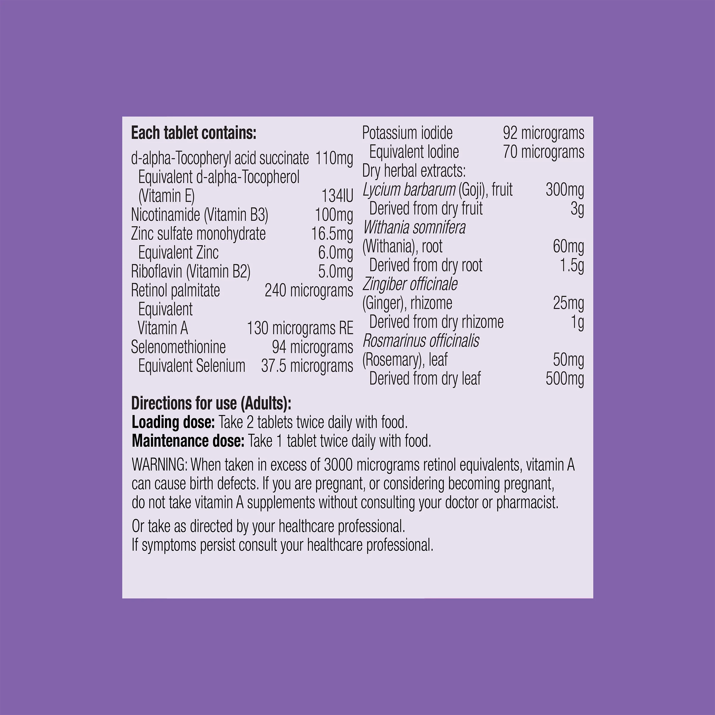 Thyrobalance 60 Tablets - Image 3