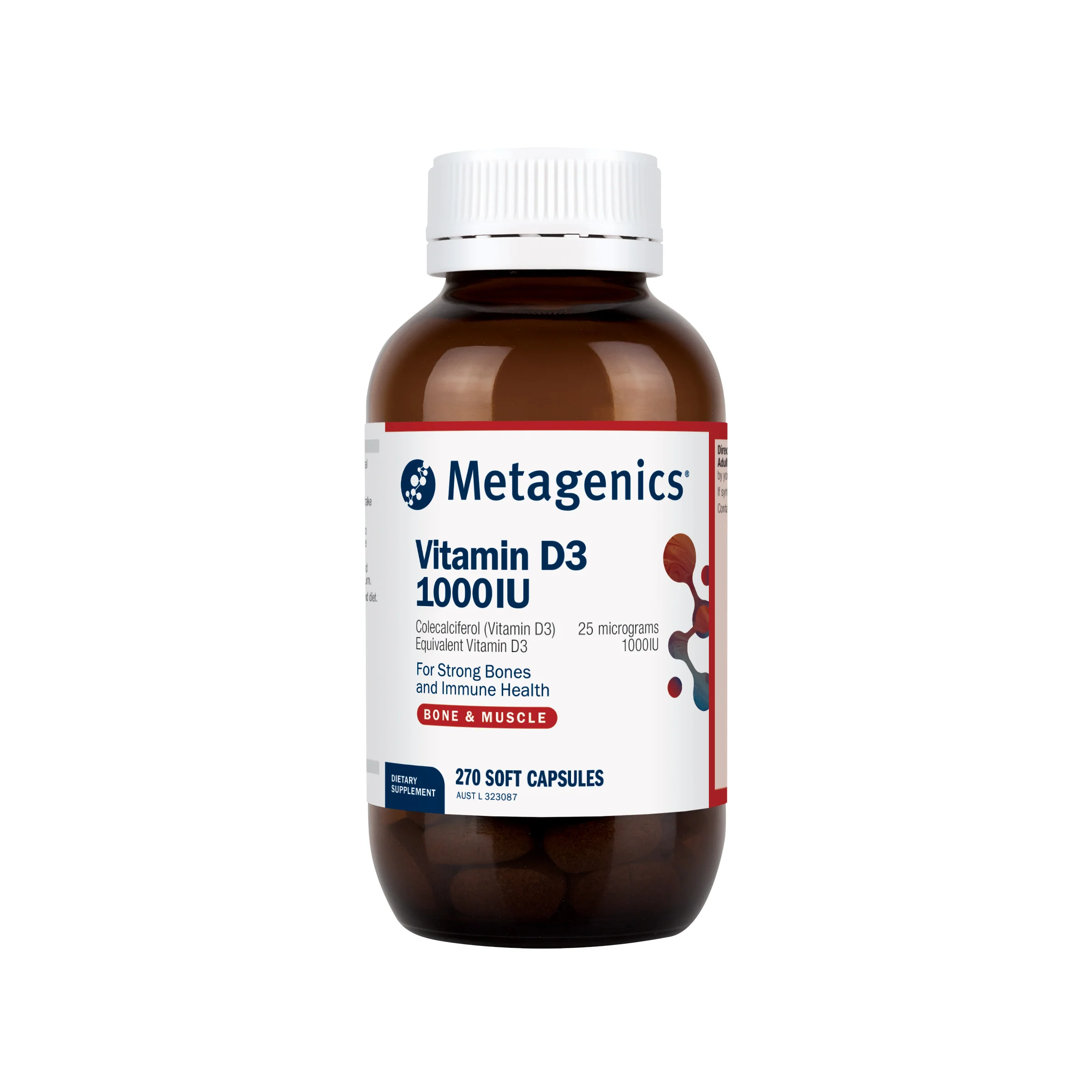 Vitamin D3 1000IU 270 Soft Capsules