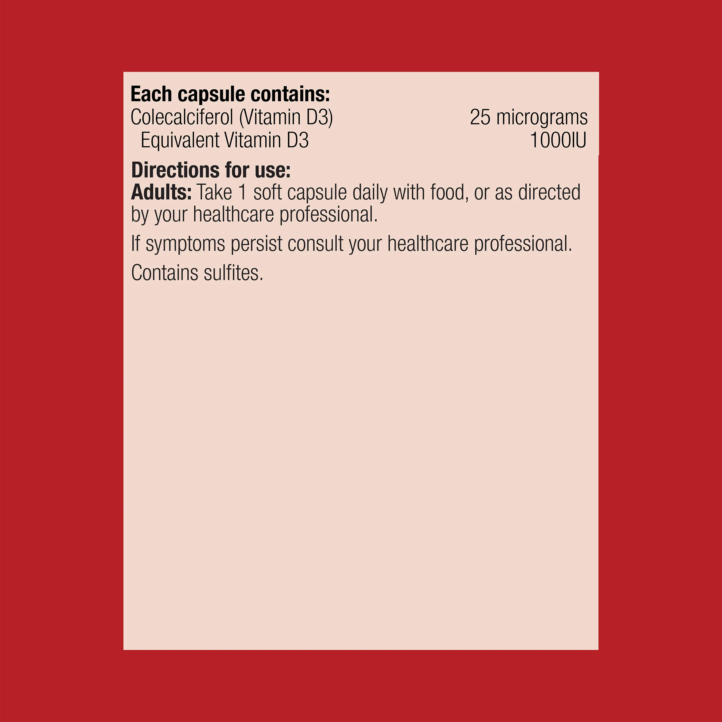 Vitamin D3 1000IU 270 Soft Capsules - Image 3